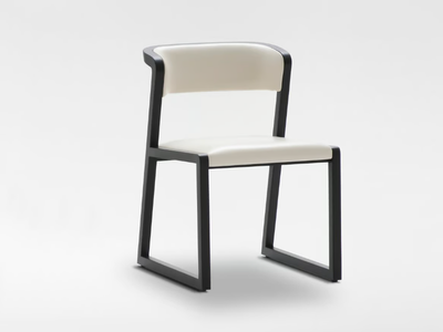 MING - Chair with oak structure and leather upholstery _ CAMERICH