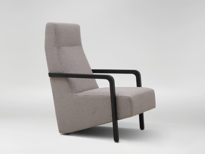 VAST - Fabric armchair with armrests high-back _ CAMERICH