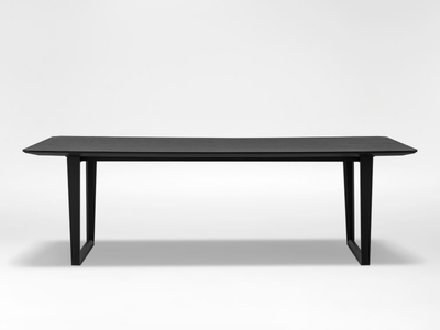 VERGE - Rectangular wood veneer table _ CAMERICH