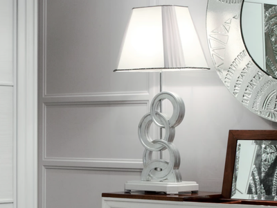 ÉTOILE NIGHT - Silver leaf bedside lamp _ Cantiero