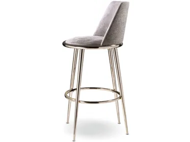 AURORA - Fabric stool with back _ Cantori