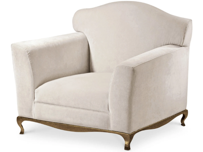 GHIRIGORI - Velvet armchair with armrests _ Cantori