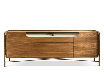 SHANGHAI - Walnut sideboard with doors _ Cantori