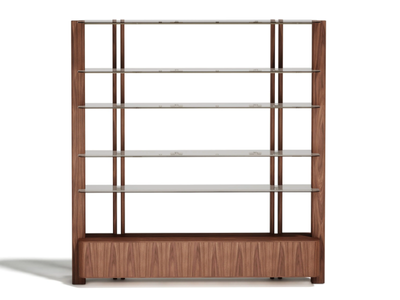 DIESIS A - Double-sided wooden bookcase _ Capital Collection