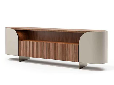 DUNA - Leather sideboard with drawers _ Capital Collection