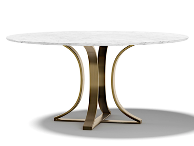 MUST T - Round marble and metal table _ Capital Collection