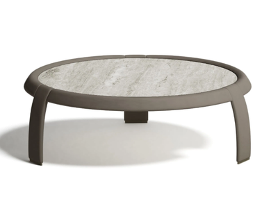 OMEGA - Round low marble coffee table _ Capital Collection