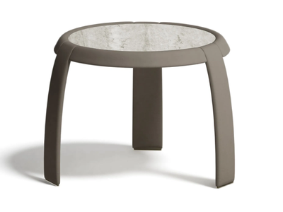 OMEGA - Round marble high side table _ Capital Collection