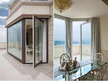 SA91 - Aluminium and wood horizontally pivoted window _ Capoferri Serramenti