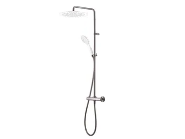 RIGOLETTO 01-0800-CR/01-0900-CR - Wall-mounted shower panel with diverter