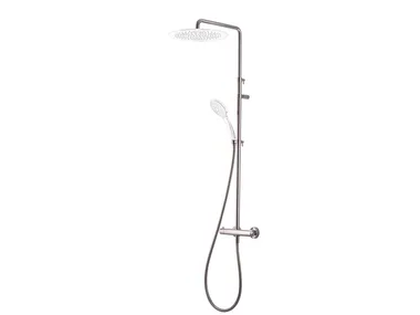 RIGOLETTO TELESCOPIC 00-0840/00-0940 - Wall-mounted thermostatic shower panel with diverter