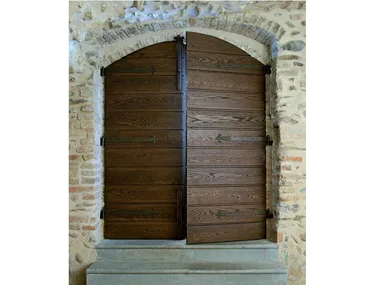 Arched entry door - Arched exterior oak entry door