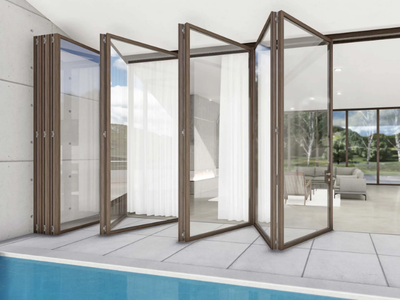 SKYLINE BIFOLD - Wooden patio door