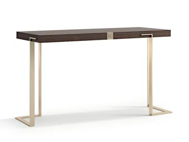7983 - Rectangular wooden console table with metal legs _ Carpanese Home