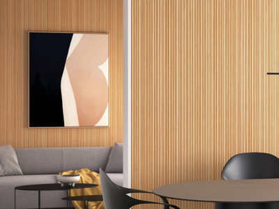 BOISERIE MURALE CHÊNE NATURA VERNIS - Oak boiserie _ CarréSol Éditions