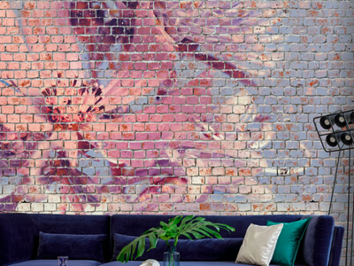 ARTE METROPOLITANA - Washable vinyl wallpaper with floral pattern _ Carta da Parati Artistica