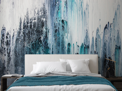 ASTRATTO LIQUIDO - Washable vinyl wallpaper _ Carta da Parati Artistica