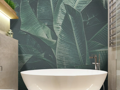 BANANO - Glass-fibre bathroom wallpaper _ Carta da Parati Artistica
