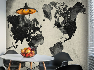 CONTINENTI - Washable vinyl wallpaper _ Carta da Parati Artistica
