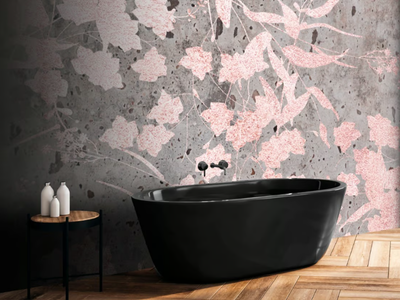FIORI DELLA LUNA - Washable glass-fibre wallpaper _ Carta da Parati Artistica