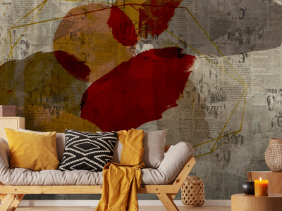 GEOMETRIC WALL - Washable vinyl wallpaper _ Carta da Parati Artistica