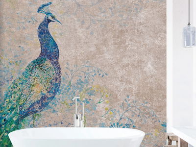 INCANTO - Glass-fibre bathroom wallpaper _ Carta da Parati Artistica