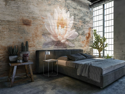 NINFEA - Washable vinyl wallpaper _ Carta da Parati Artistica