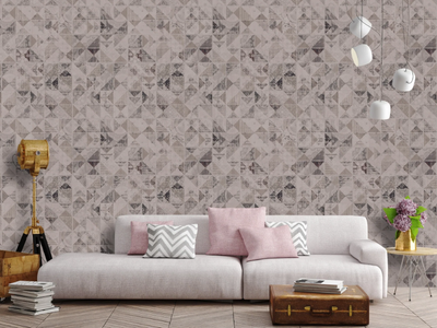 TEXTURE TRIANGOLI - Geometric washable wallpaper _ Carta da Parati Artistica