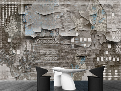 TRAMA ORIENTALE - Motif vinyl wallpaper _ Carta da Parati Artistica
