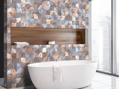 VERTIGO - Glass-fibre bathroom wallpaper _ Carta da Parati Artistica
