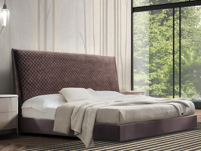 APOLLO - Double bed with upholstered headboard _ CASA +39