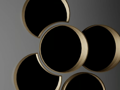 BOLLA - Round framed wall-mounted mirror