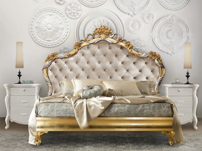CHOPIN - Wooden bed with tufted headboard _ CASA +39