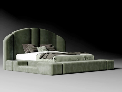 CONCEPT 01 - Upholstered fabric double bed _ CASA +39