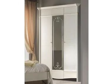 DIAMANTE - Mirrored wooden wardrobe