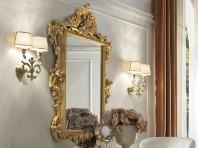 DIAMANTE - Rectangular framed wall-mounted mirror