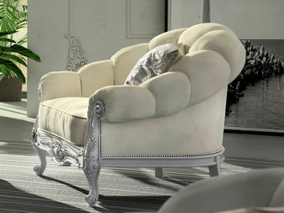 GIADA - Fabric armchair with armrests