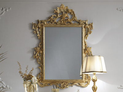 LA FENICE - Rectangular framed wall-mounted mirror
