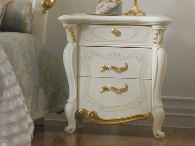 LA FENICE - Wooden bedside table with drawers _ CASA +39