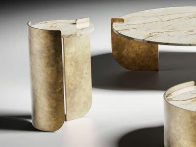 OSIRIS - Round ceramic high side table _ CASA +39