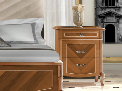 PRESTIGE 2 - Wooden bedside table with drawers _ CASA +39
