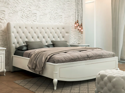 PRESTIGE 2 - Wooden double bed with tufted headboard _ CASA +39