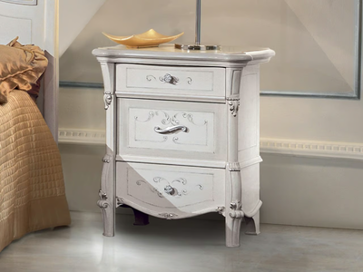PRESTIGE - Wooden bedside table with drawers _ CASA +39