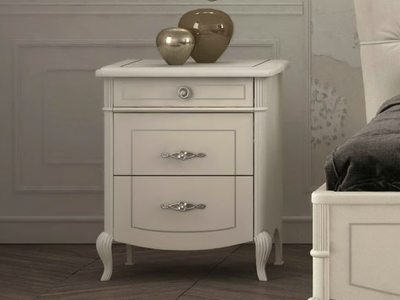 PRESTIGE - Wooden bedside table with drawers _ CASA +39