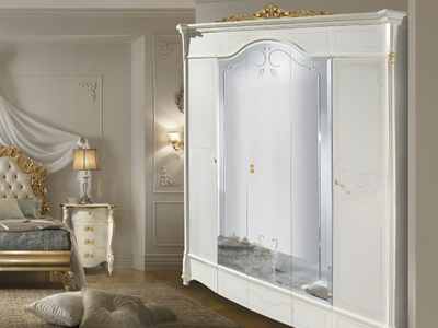 ROSSINI - Mirrored wooden wardrobe