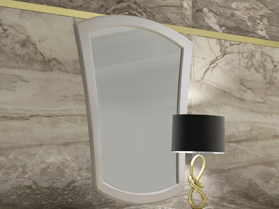 SMERALDO - Framed wall-mounted mirror