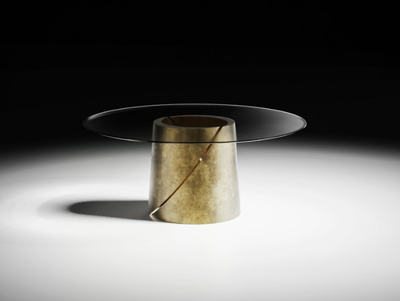 THOLOS - Round glass table _ CASA +39