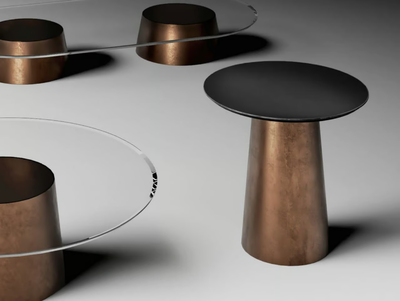 THOLOS - Wooden high side table _ CASA +39
