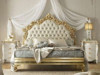 VERDI - Wooden bed with tufted headboard _ CASA +39