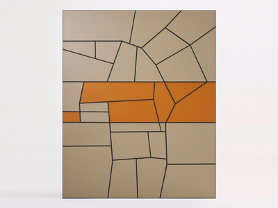 MOSAICO #3 - Leather covered wood fibre decorative panel